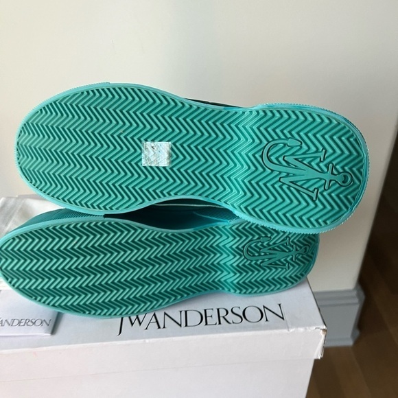 JW Anderson Low Top Sneakers: Turquoise - Picture 9 of 13